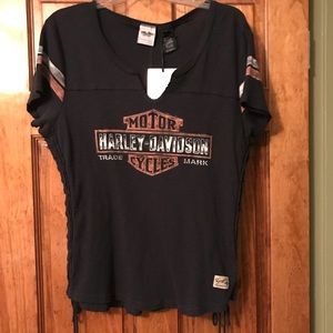 Harley-Davidson Side Lace TShirt